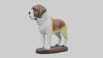 3D model Saint Bernard statue model VR / AR / low-poly
