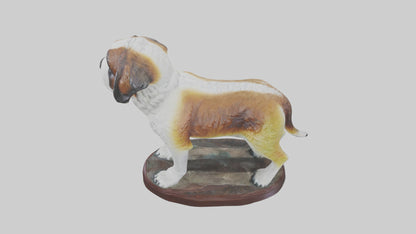 3D model Saint Bernard statue model VR / AR / low-poly