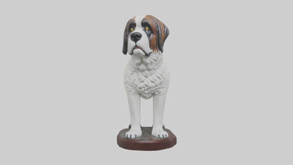 3D model Saint Bernard statue model VR / AR / low-poly