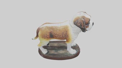 3D model Saint Bernard statue model VR / AR / low-poly