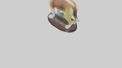 3D model Saint Bernard statue model VR / AR / low-poly