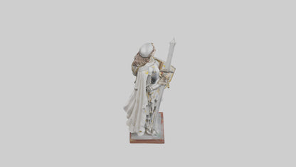 3D model Saint Joan of Arc statue model VR / AR / low-poly