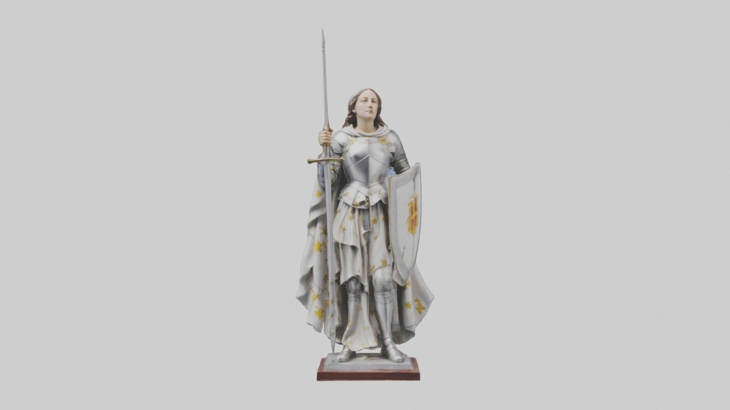 3D model Saint Joan of Arc statue model VR / AR / low-poly