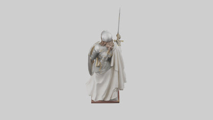 3D model Saint Joan of Arc statue model VR / AR / low-poly