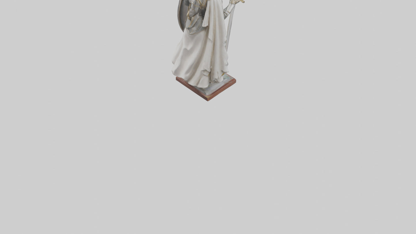 3D model Saint Joan of Arc statue model VR / AR / low-poly