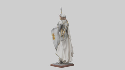 3D model Saint Joan of Arc statue model VR / AR / low-poly
