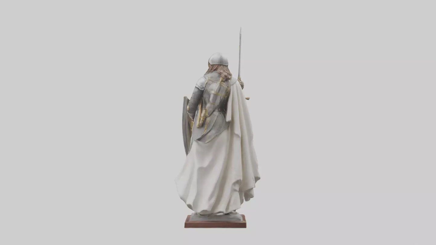3D model Saint Joan of Arc statue model VR / AR / low-poly