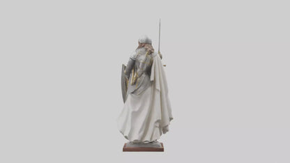 3D model Saint Joan of Arc statue model VR / AR / low-poly