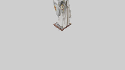 3D model Saint Joan of Arc statue model VR / AR / low-poly