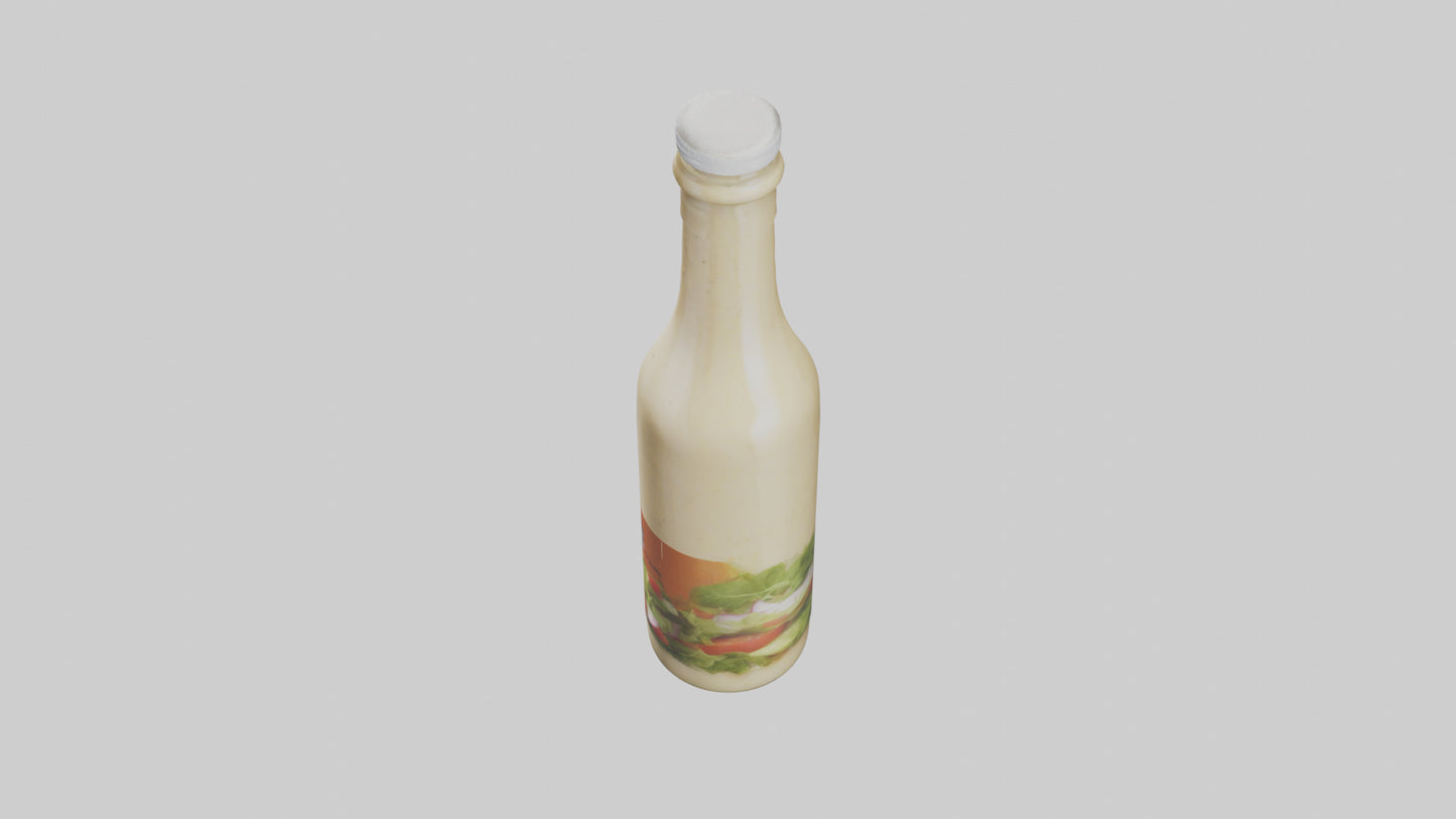 Salad Dressing Bottle model 3D model