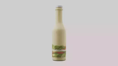 Salad Dressing Bottle model 3D model