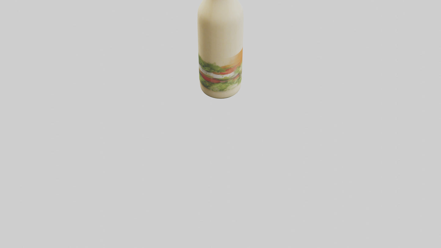 Salad Dressing Bottle model 3D model
