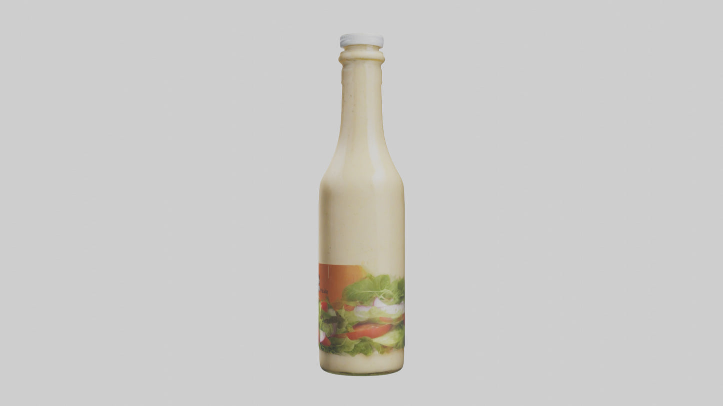 Salad Dressing Bottle model 3D model