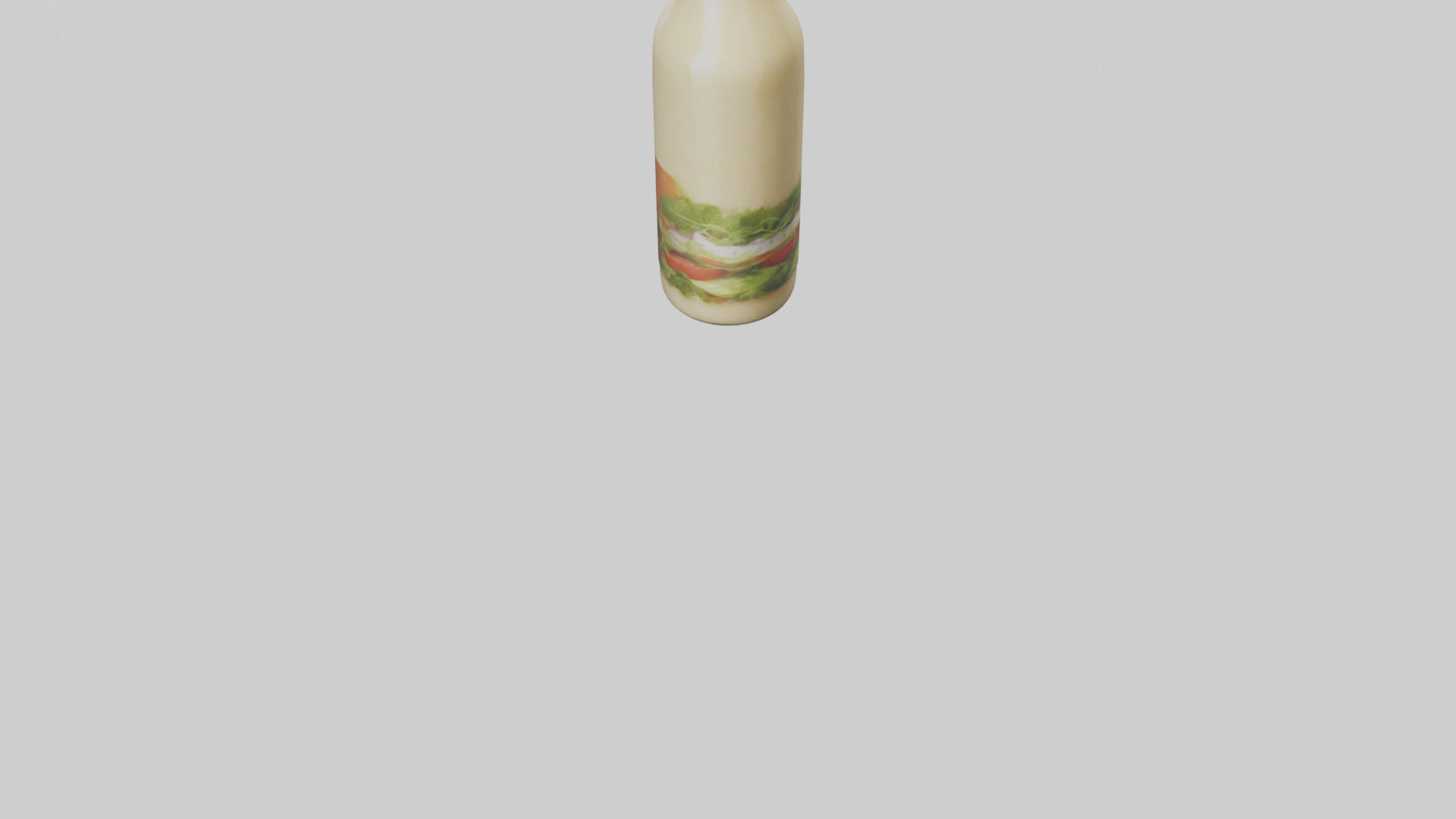 Salad Dressing Bottle model 3D model