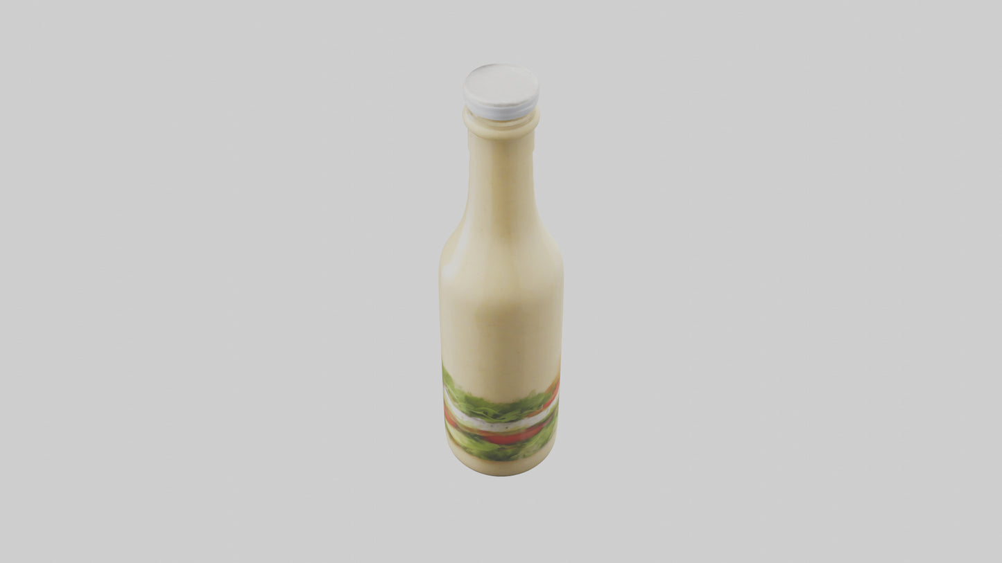 Salad Dressing Bottle model 3D model
