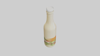 Salad Dressing Bottle model 3D model