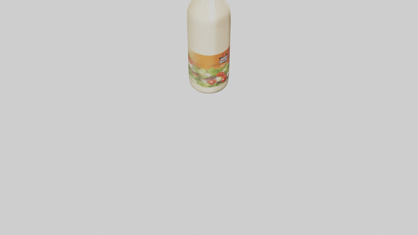 Salad Dressing Bottle model 3D model