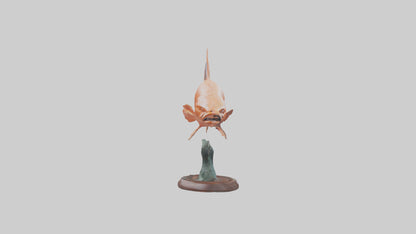 Salmon statue model 3D model