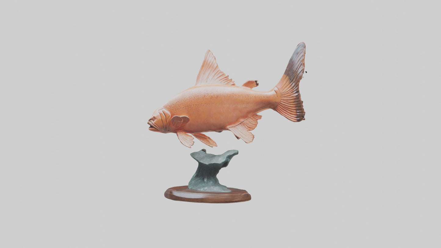 Salmon statue model 3D model