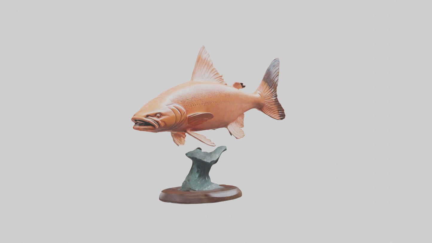 Salmon statue model 3D model