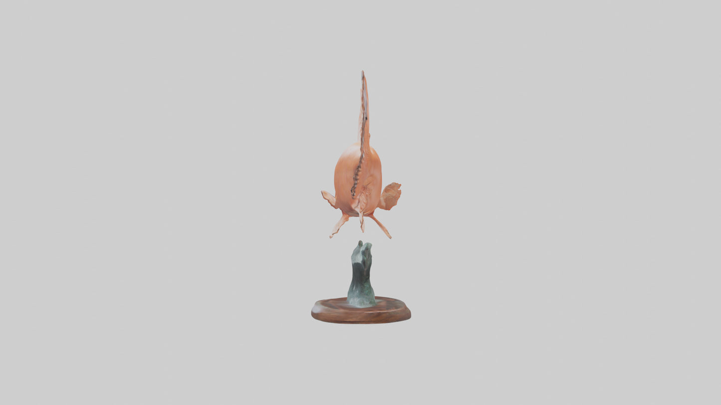 Salmon statue model 3D model