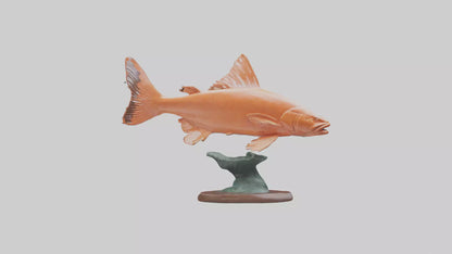 Salmon statue model 3D model