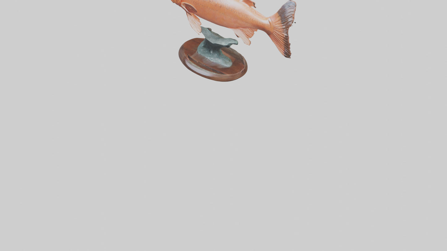 Salmon statue model 3D model