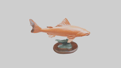 Salmon statue model 3D model