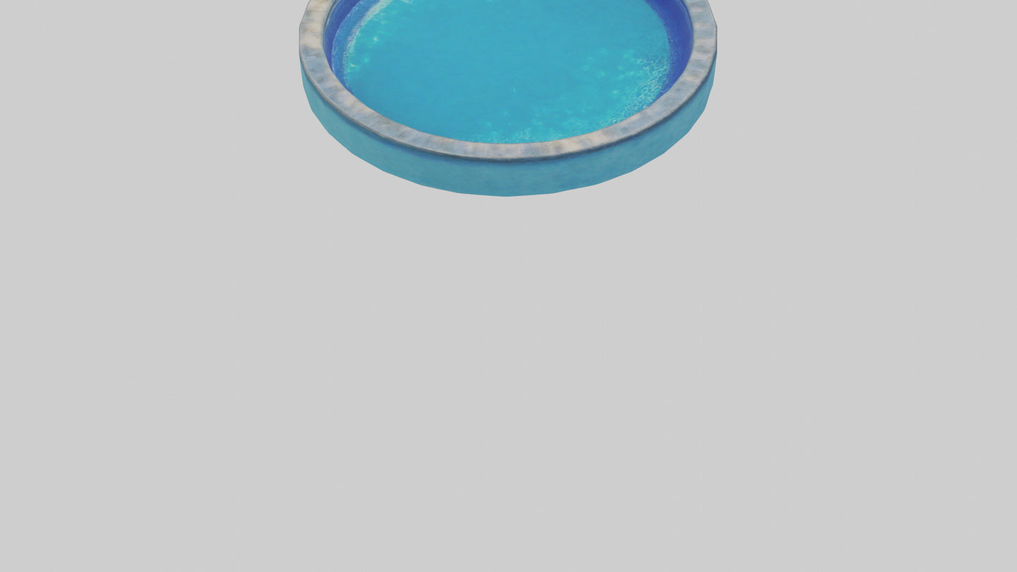 3D model Saltwater Pool model VR / AR / low-poly