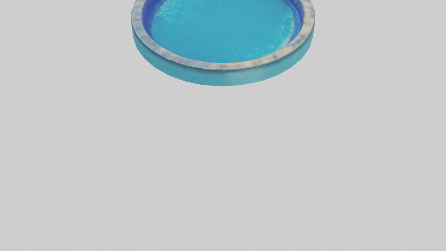 3D model Saltwater Pool model VR / AR / low-poly