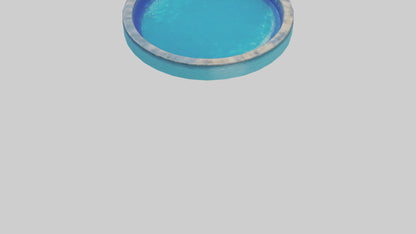 3D model Saltwater Pool model VR / AR / low-poly