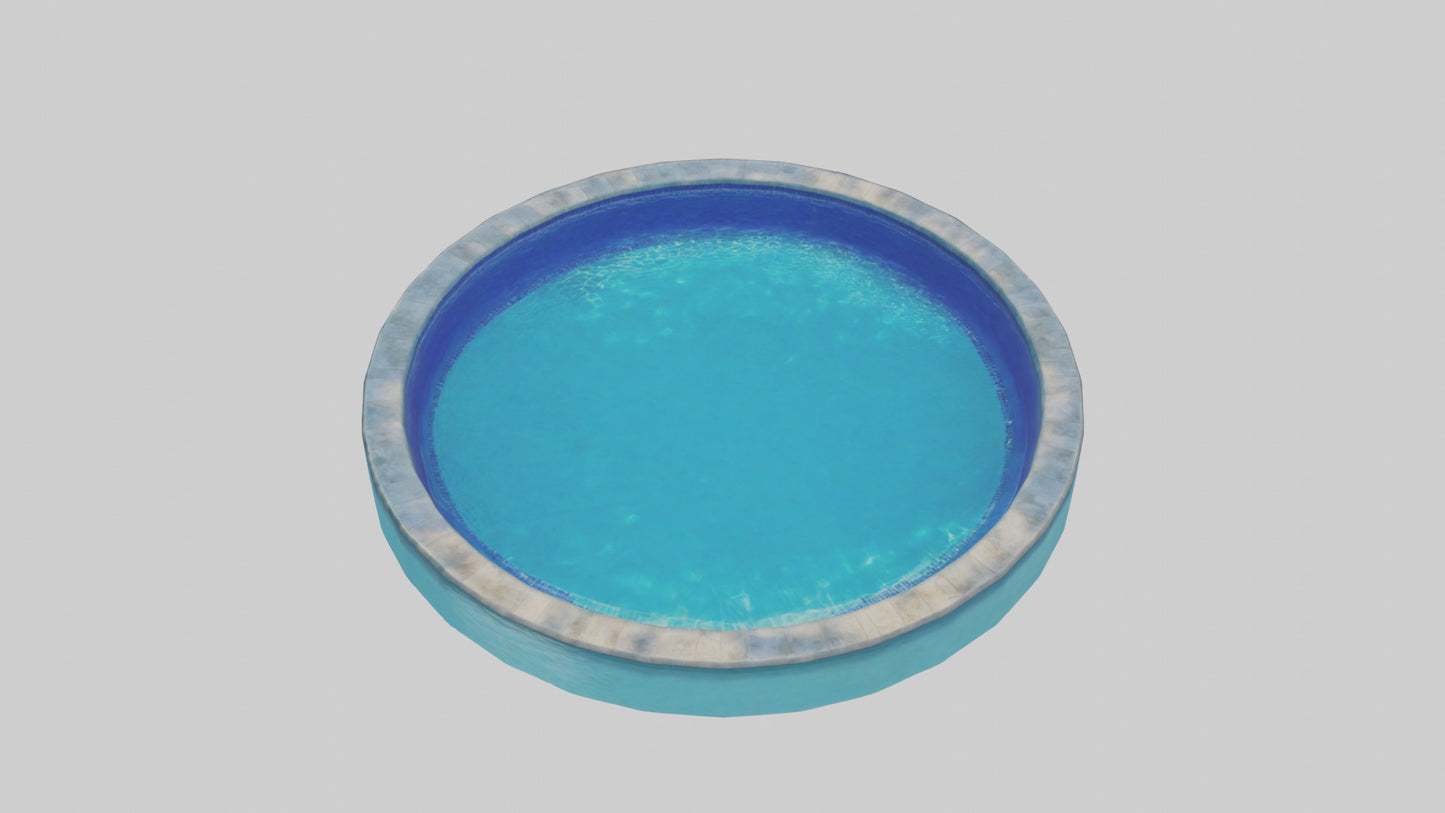 3D model Saltwater Pool model VR / AR / low-poly