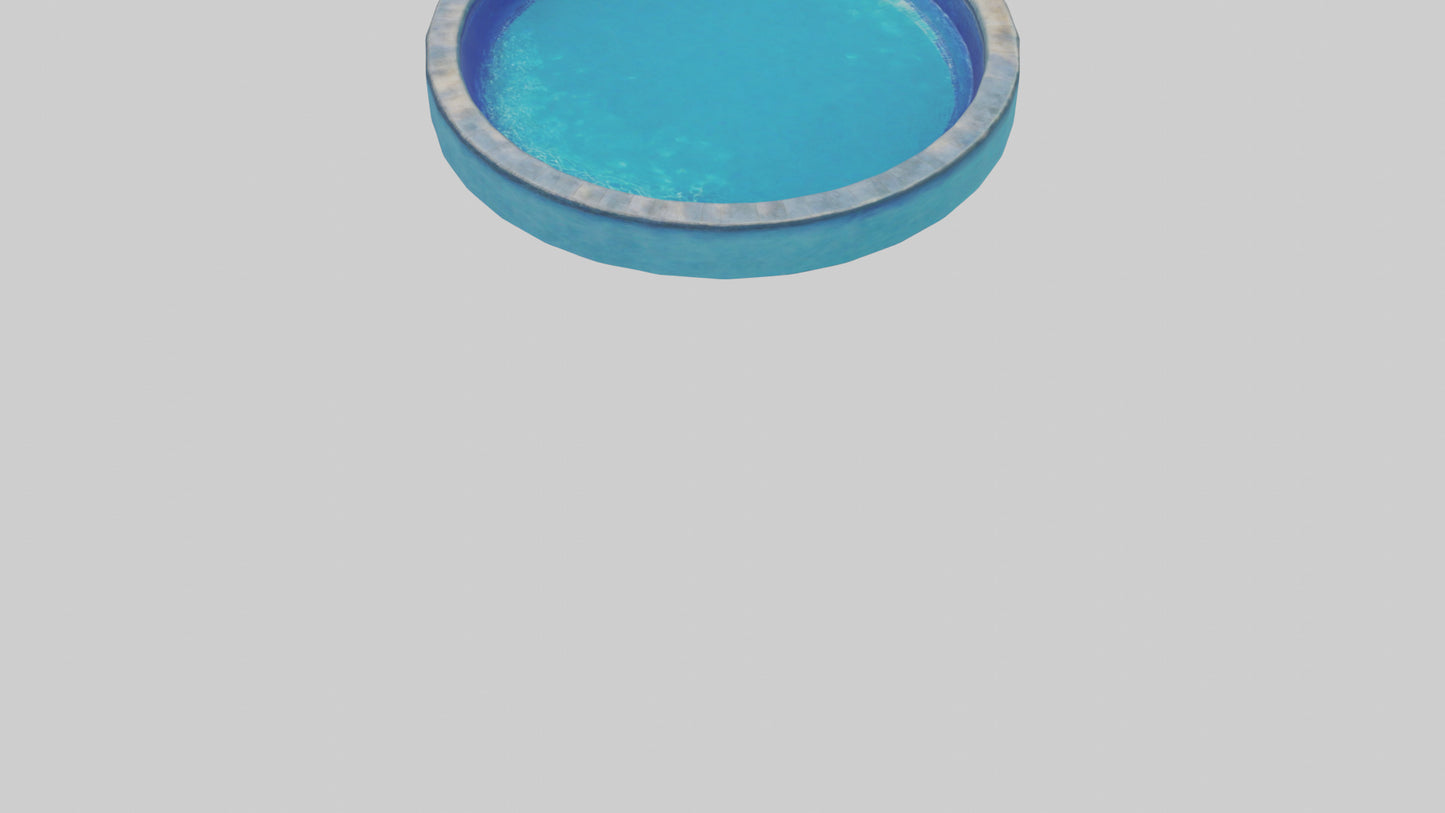3D model Saltwater Pool model VR / AR / low-poly