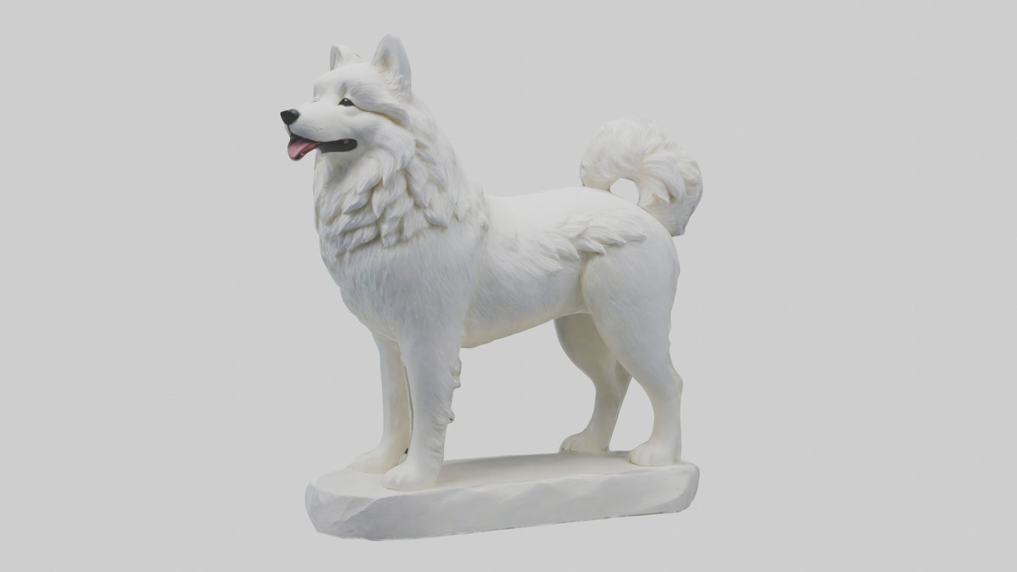Samoyed statue model 3D model