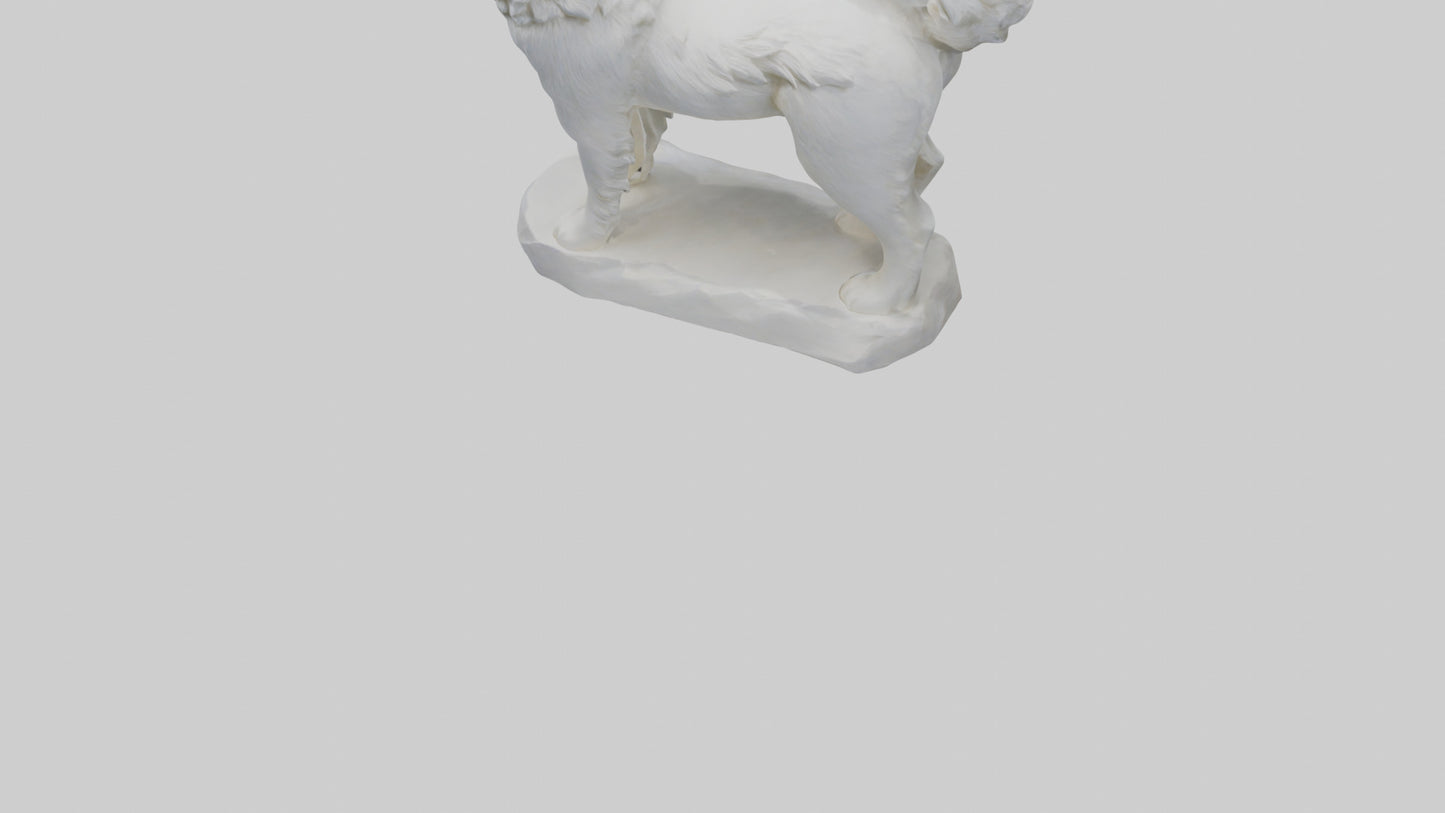 Samoyed statue model 3D model