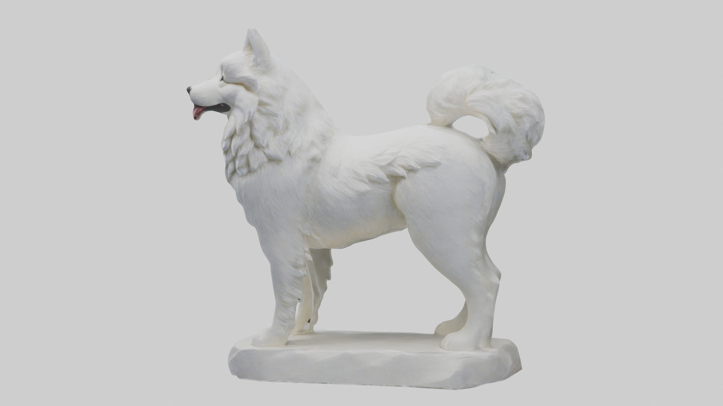 Samoyed statue model 3D model