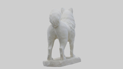 Samoyed statue model 3D model