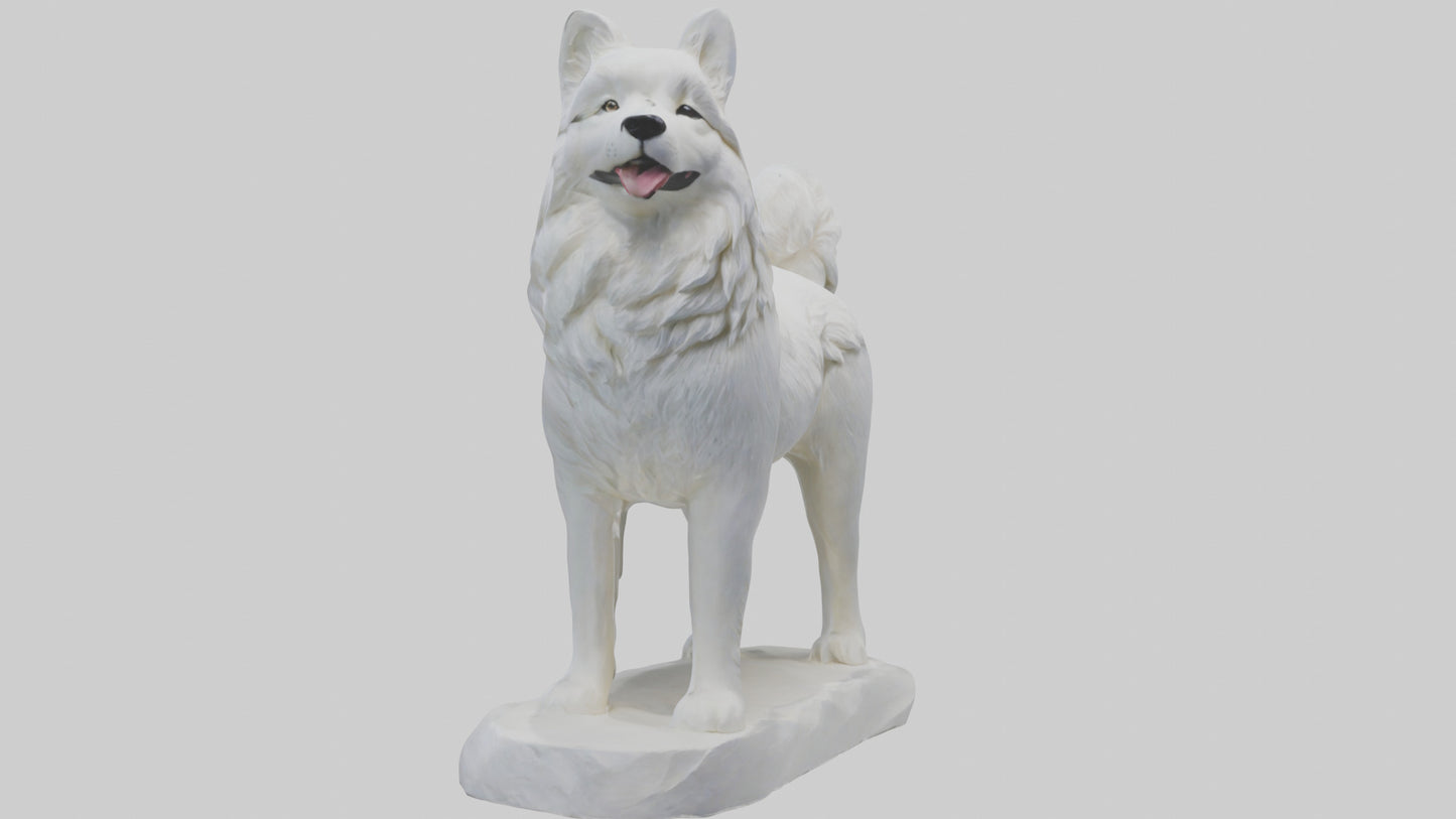 Samoyed statue model 3D model