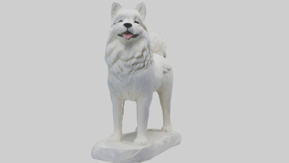 Samoyed statue model 3D model