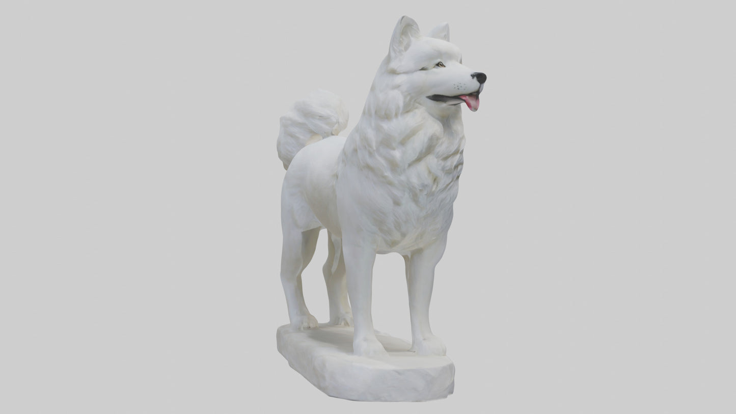 Samoyed statue model 3D model