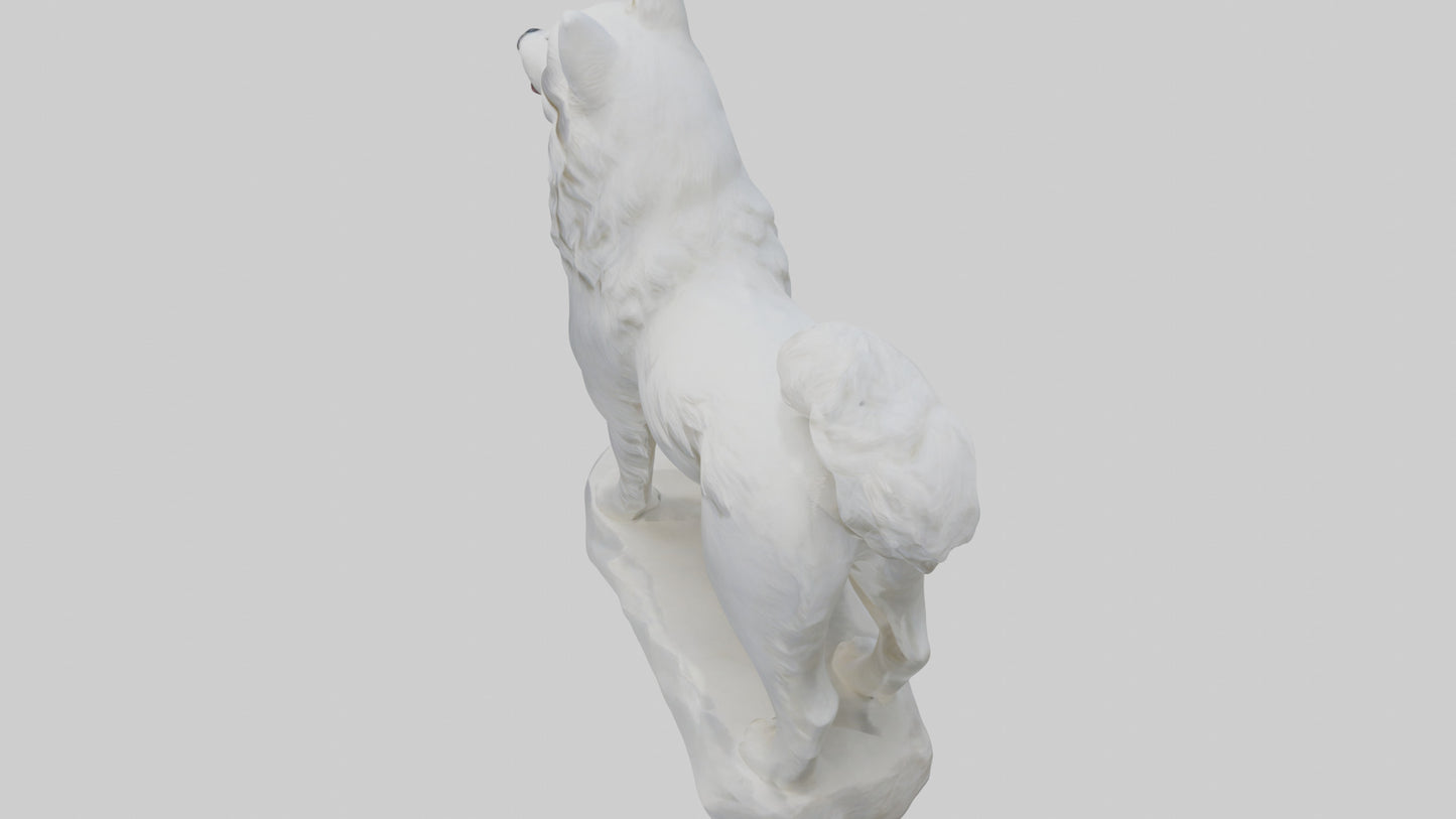 Samoyed statue model 3D model