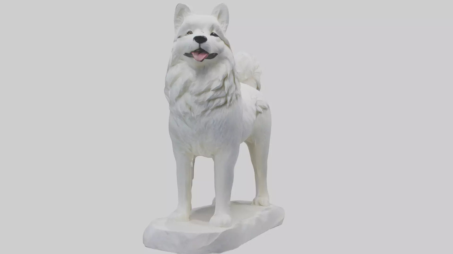 Samoyed statue model 3D model