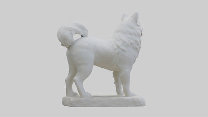 Samoyed statue model 3D model