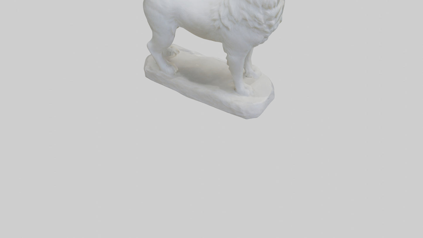 Samoyed statue model 3D model