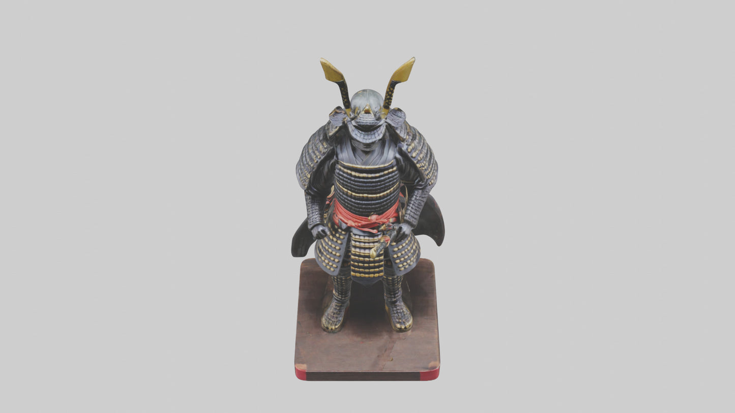Samurai statue model 3D model