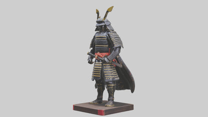 Samurai statue model 3D model