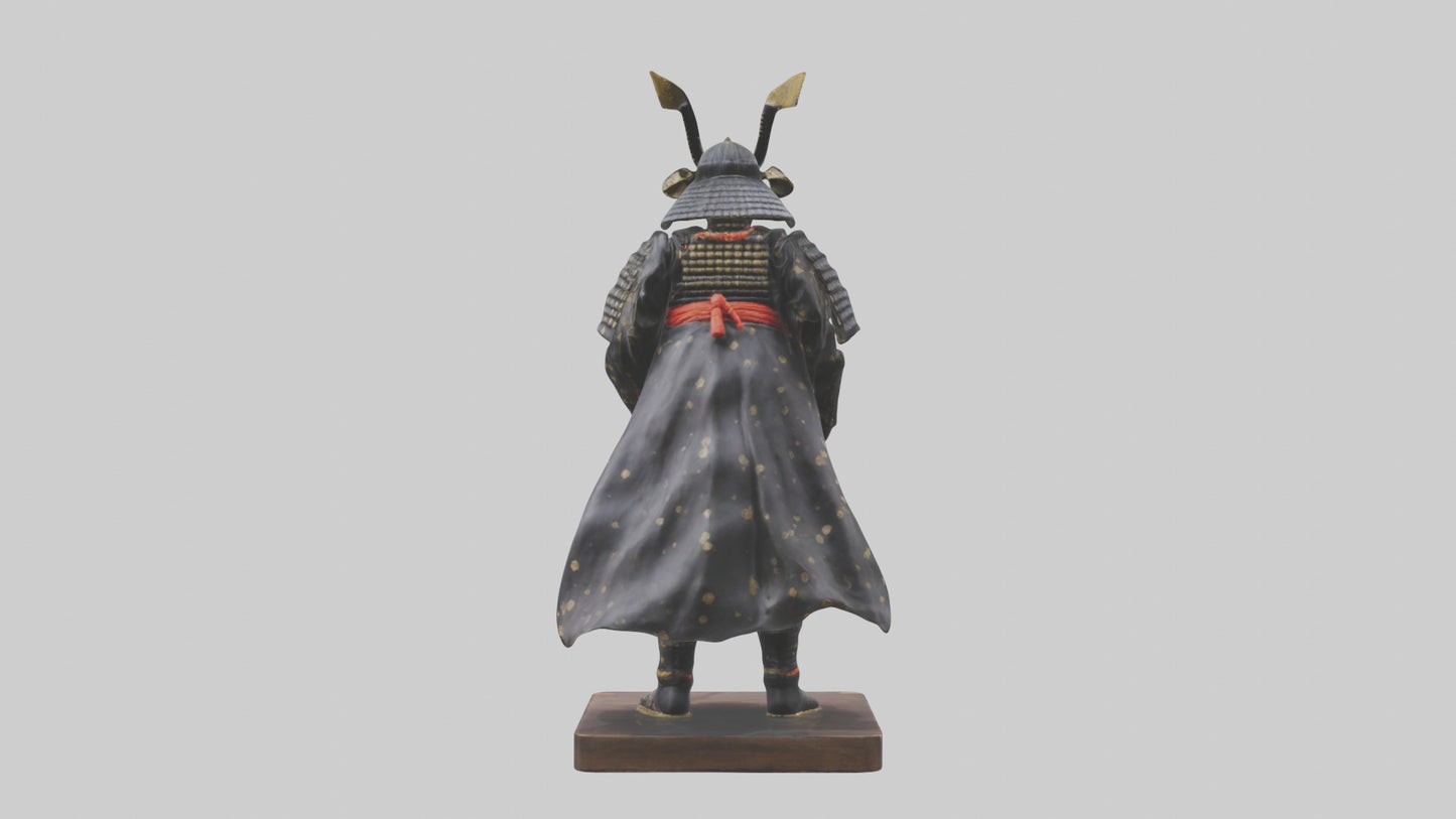 Samurai statue model 3D model