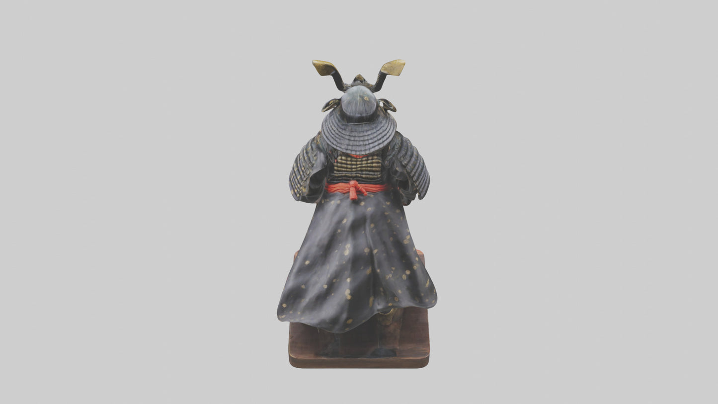 Samurai statue model 3D model