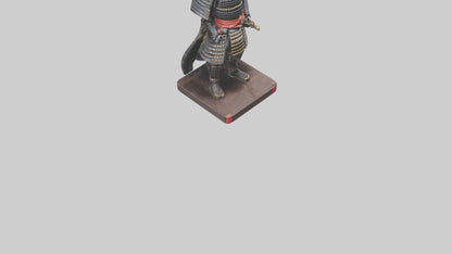 Samurai statue model 3D model