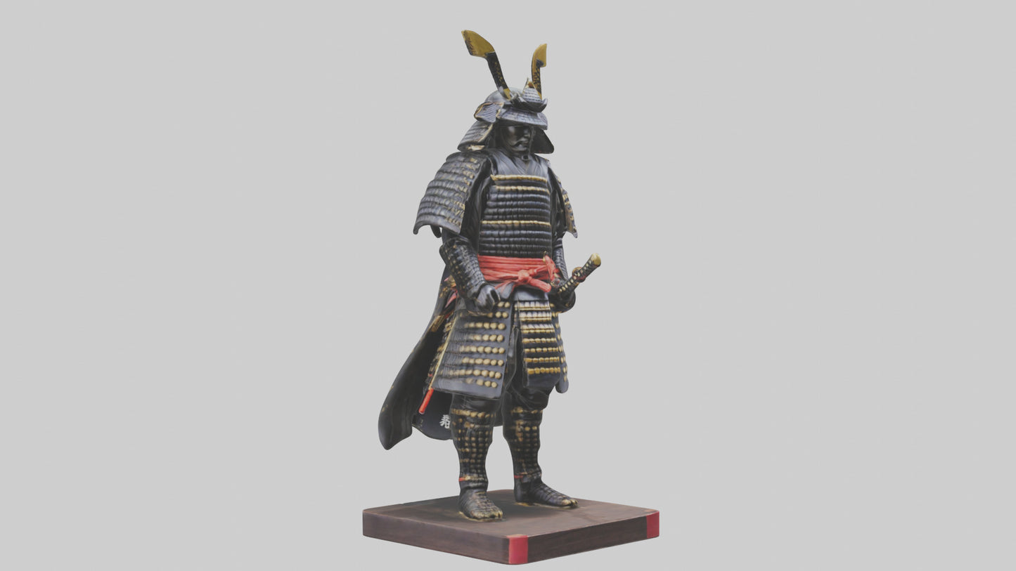 Samurai statue model 3D model